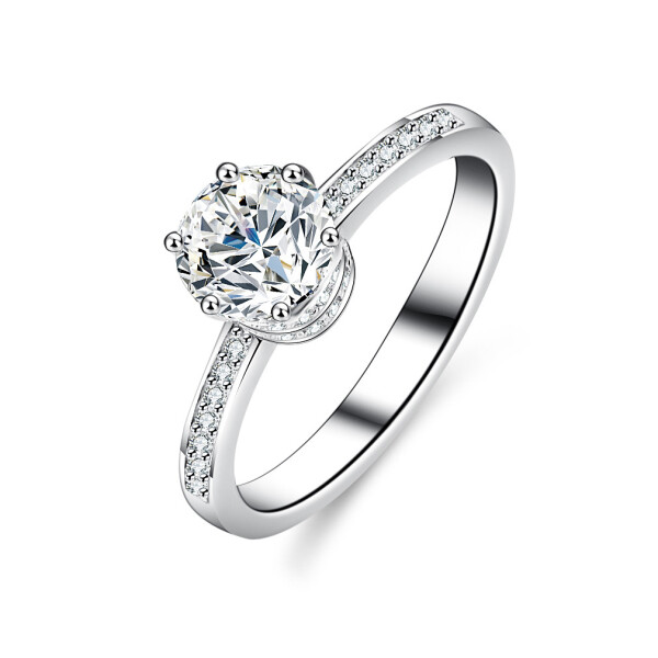 LUNICA Stříbrný zásnubní prstýnek ELIANA Velikost prstenu: 6 (EU: 51-53) 1015_6