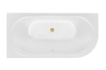 BESCO - Vana AVITA A-LINE Glam01 zlatá - 160 x 75 - levé provedení - Barva - Zlatá, Barva sifonu - Zlatá, Rozměr vany - 160 × 75 Způsob provedení - Levé VANAVITAL16LZZ