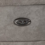 Polohovací křeslo, elektrické zabudované ovládání, šedá, látka vintage, TV-Q8575 GREY3