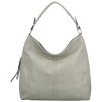 Módní dámská koženková kabelka na rameno Myra, šedá