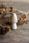 Storefactory Podzimní dekorace Houba Bohult Beige 6 cm, béžová barva, keramika