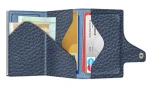TRU VIRTU Click Slide Pebble námořnická modř/stříbrná / Peněženka / RFID ochrana / kůže a hliník / až 12 karet (24104004412)
