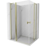 MEXEN/S - Mist L Duo sprchový kout dveře křídlové 95 x 90, transparent, zlato 8A4L-095-090-50-00