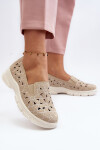 Dámské bebíčkové boty v béžové barvě Emilei 36