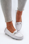 Bílé Dámské Kožené Mokasíny S Ozdobou S.Barski LR339 37