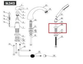 Ceramia S-Line - průchodka sprchové hadice - set NDSL24228 NDSL24228