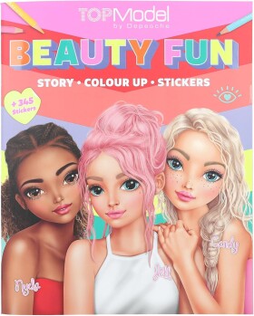 Top model Top model, 13137, Beauty Fun, kreativní kniha omalovánek se samolepkami