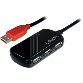 LINDY USB kabel USB 2.0 USB-A zástrčka, USB-A zásuvka 12.00 m černá 42783