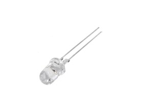 LED dioda bílá 5 mm – Blikající, difuzní