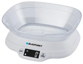 BLAUPUNKT FKS501 bílá / kuchyňská váha s miskou / 1-5000 g / 2x AAA (FKS501)