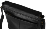 Pánské kabelky [DH] Kožená taška PTN 788 NDM BLACK jedna velikost