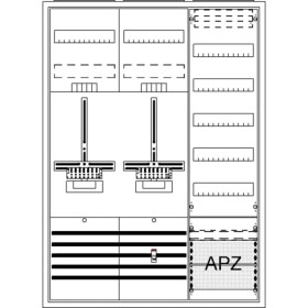 Striebel & John 2CPX054267R9999 DA37PG Osazená rozvodnice pod omítku, na omítku, částečně zapuštěný Obsah 1 ks