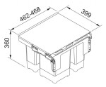 FRANKE - Sortery Vestavný odpadkový koš Garbo 50-3 121.0200.691