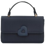 Módní dámská koženková kabelka do ruky Derin, tmavě modrá