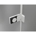 MEXEN/S - Lunar-F L skládací sprchové dveře levé 130, transparent, bílá 836SL-130-050-20-00-L