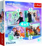 Puzzle Ledové království - Úžasný svět 4v1 (12,15,20,24 dílků) - Trefl