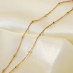 ELENYS Beads Chain – pozlacený náhrdelník 18K žluté zlato Délka: 42+5,5 cm / max. 47,5 cm