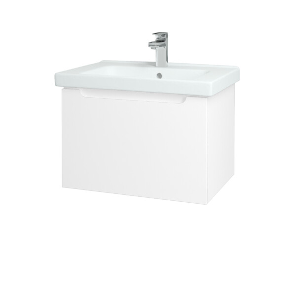 Dřevojas - Umyvadlová skříňka COLOR SZZ 65 - N01 Bílá lesk / L01 Bílá vysoký lesk 122959