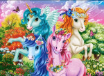 Puzzle Castorland 70 dílků premium - Jednorožci