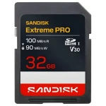 SanDisk Extreme PRO SDHC 32GB / SD karta / čtení 100 MB/s / zápis 90 MB/s (SDSDXXO-032G-GSCIN)