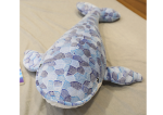 Mamido Plyšová velryba 90 cm šedá