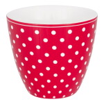 GREEN GATE Latte cup Dotty Red 300 ml, červená barva, porcelán 300ml