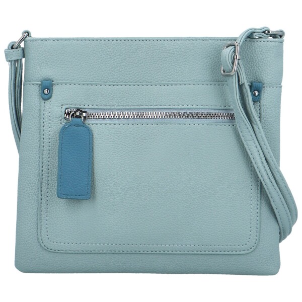 Stylová dámská koženková crossbody kabelka Walida, světle modrá