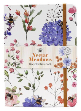 Zápisník linkovaný A5 z recyklovaného papíru - Včela