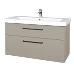 Dřevojas - Umyvadlová skříňka Q MAX SZZ2 105 - M05 Béžová mat / Úchytka T06 / M05 Béžová mat 331771H