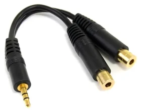 StarTech Audio splitter kabel 3,5mm / Audio kabel / Jack 3,5mm (M) - 2x Jack 3,5mm (F) / pozlacené konektory (MUY1MFF)