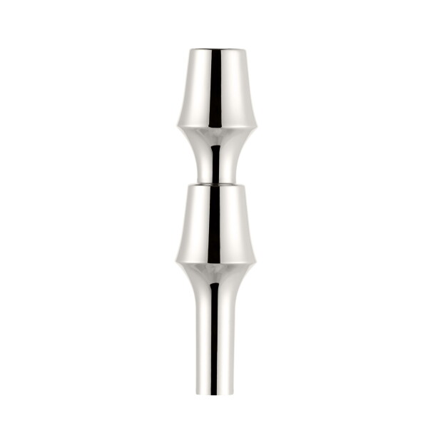Stoff Nagel Designová vázička BMF STOFF Nagel Chrome, stříbrná barva, kov