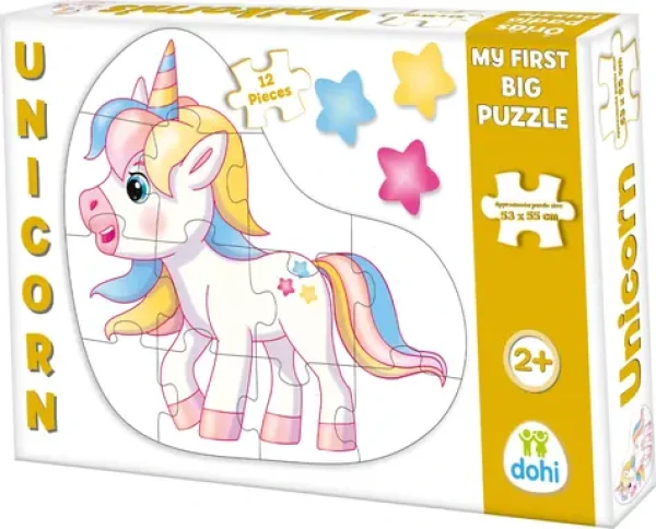 DOHÁNY Podlahové obrysové puzzle Jednorožec