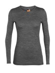 Dámské merino triko dlouhý rukáv ICEBREAKER Wmns 200 Oasis LS Crewe, Gritstone Heather velikost: S