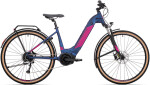 Rock Machine CrossRide INT e500 Bosch lady touring, model 2022, rám 19" (L), Matte Metallic Navy/Pink