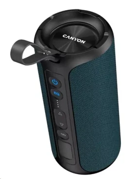 CANYON CNE-CBTSP15BK modrá / bezdrátový reproduktor / 40W / BT 5.0 / SD / AUX / IPX6 / RGB (CNE-CBTSP15BK)