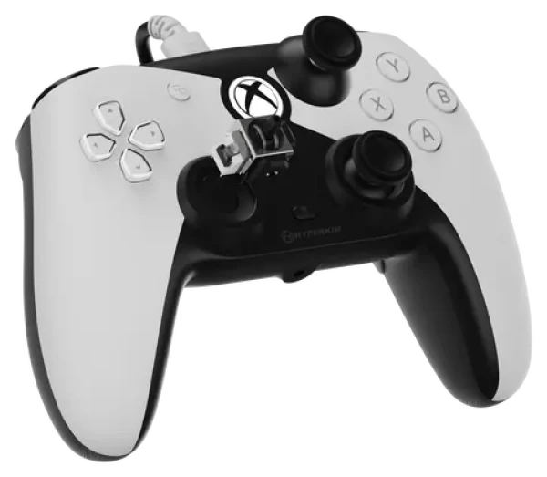 Hyperkin Duchess bílá / Ovladač / Xbox Series X/S, Xbox One, PC / Drátový / USB-C / Hall senzor (M01638-WH)