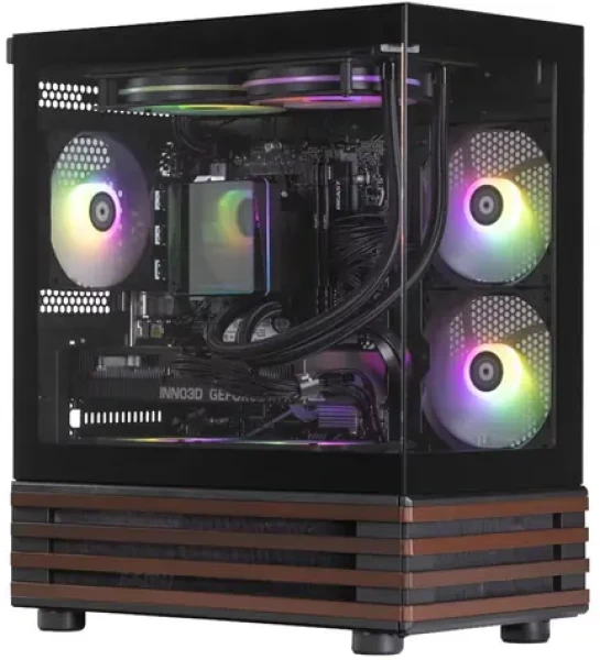 Thermaltake LCGS View 170WS černá/dřevo / Herní PC / Intel Core i5-14400F / 16GB RAM / 1TB SSD / RTX 5060 8GB / W11H (LCGS00001)