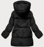 Černá dámská zimní bunda typu puffer (ad6076) odstíny černé XL (42)