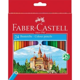FABER-CASTELL Castle - Pastelka šestihranná - papírová krabička 24 ks (120124)