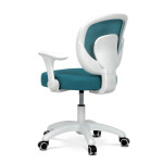 Dětská židle, výškově nastavitelná, modrá síťovina, KA-K1062 BLUE