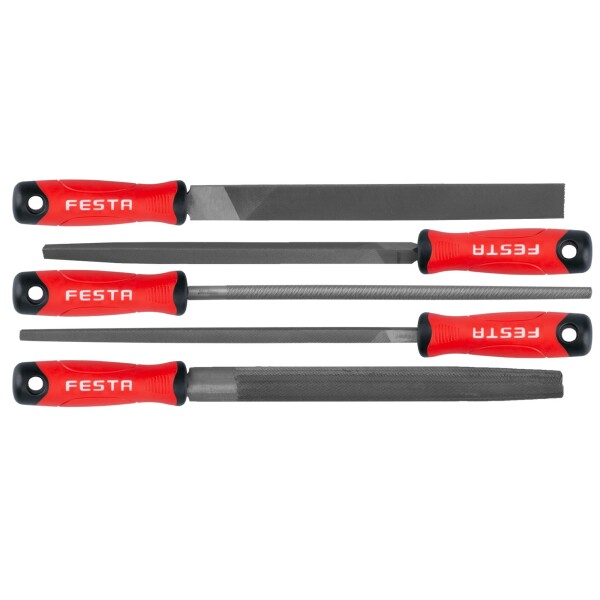 FESTA 22186 Pilníky na kov, sada 5ks, 250mm