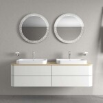 DURAVIT - Happy D.2 Plus Umyvadlo na desku, 60x46 cm, s přepadem, s otvorem pro baterii, WonderGliss, bílá 23606000001