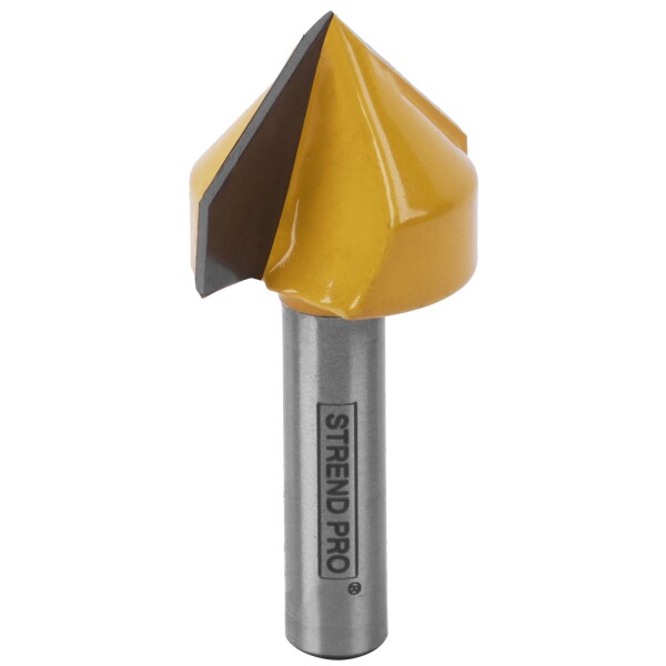 STREND PRO 2280696 Fréza stopková, 8mm, čelní špičatá 90°, D-25,4mm, H-25,4mm, YC1308