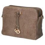 Dámská kožená crossbody kabelka Kaia, béžová