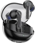Soundpeats Clear černá / bezdrátová sluchátka / mikrofon / Bluetooth 5.3 / IPX4 / výdrž až 40 hodin (Clear Black)