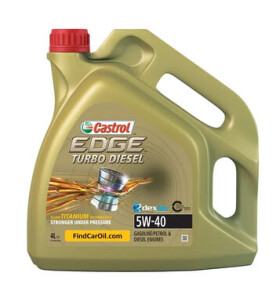 Castrol EDGE TITANIUM TURBO DIESEL 5W-40 4l / Syntetický motorový olej (313263)