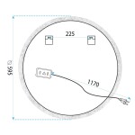 Tutumi - Zrcadlo LED 60cm BL806 HOM-06912