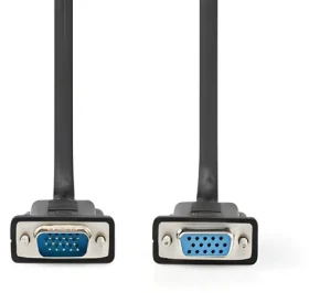 Nedis VGA kabel černý / Kabel / VGA-VGA / Poniklované konektory / 2 m / Max. 1280x800 (CCGL59100BK20)