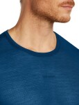 Pánské merino triko s krátkým rukávem ICEBREAKER Mens 75 Cool-Lite Featherlight SS Crewe, Atlantis velikost: S