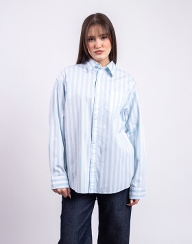Carhartt WIP W' L/S Royce Shirt Royce Stripe, Icaria/White S